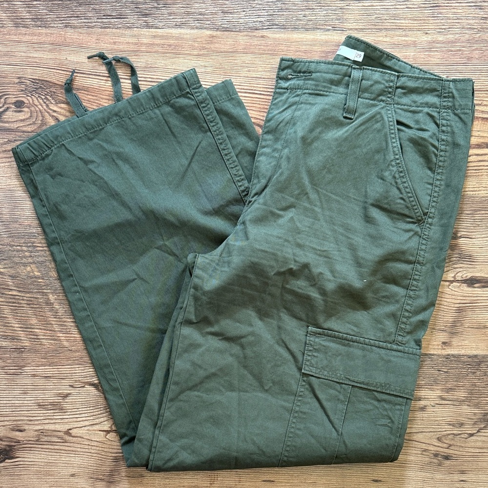 Womens Green Cargo Pants